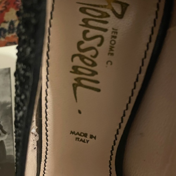 Jerome C Rousseau Black Glitter Pumps - Picture 5 of 6